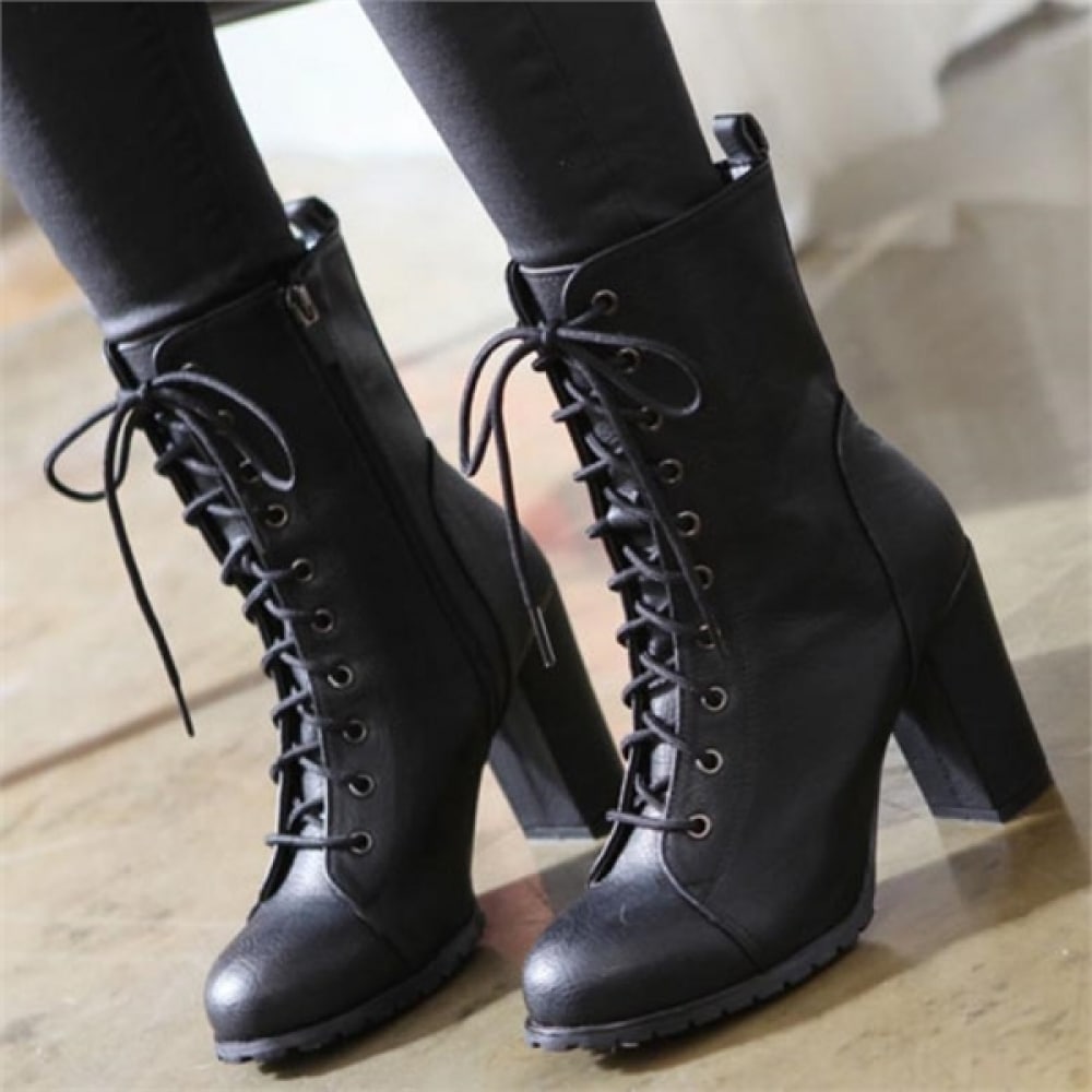 (ニーナズパリ) 9cm ホースシューレースアップアンクルウォーカー (0K741)