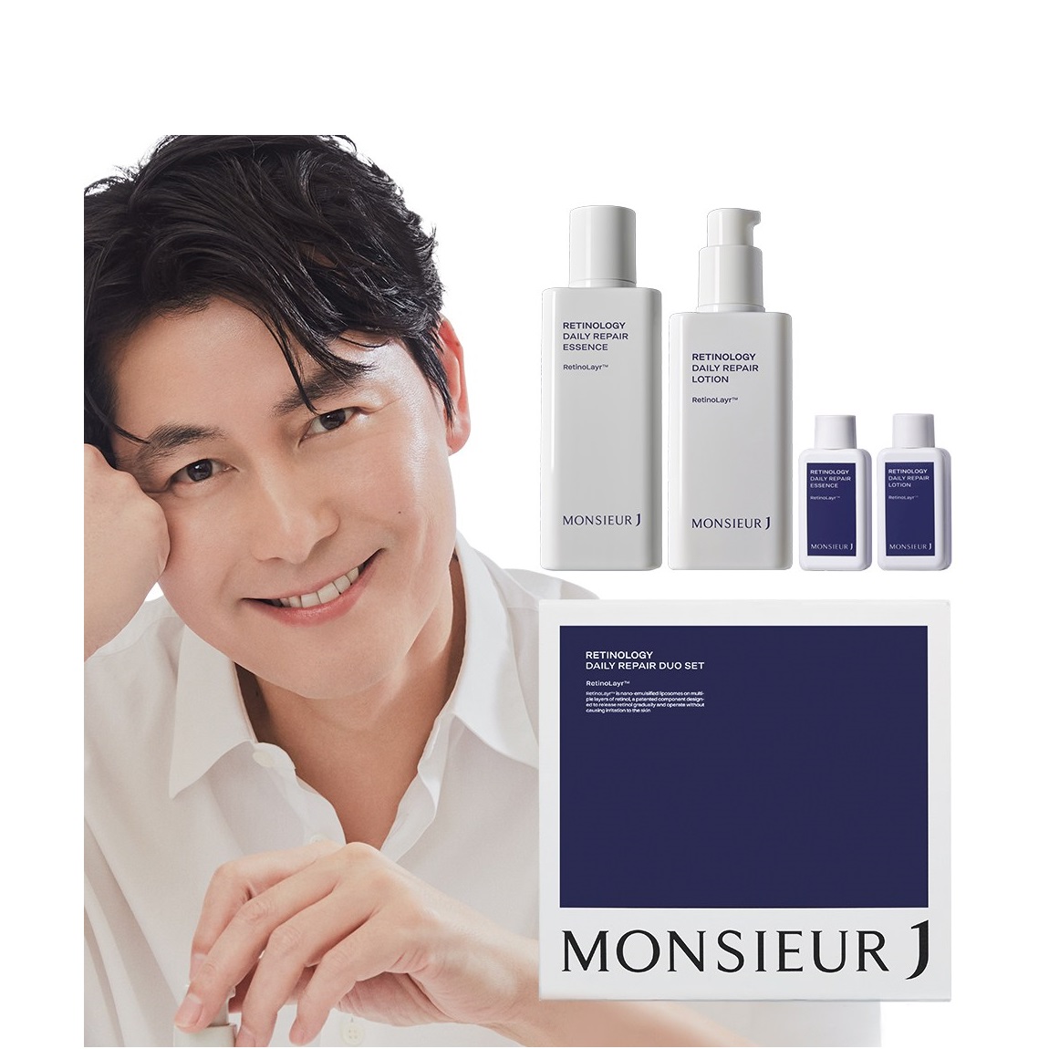 RETINOLOGY DAILY REPAIR DUO SET 韓国化粧品 皮膚管理 基本 化粧品ギフト 機能性化粧品 男性化粧品 SKINCARE