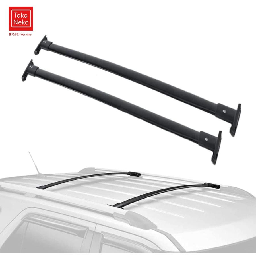 車のルーフラックに適用する フォードエクスプローラー2011-2015 アルミルーフラックレールクロスラゲッジキャリア