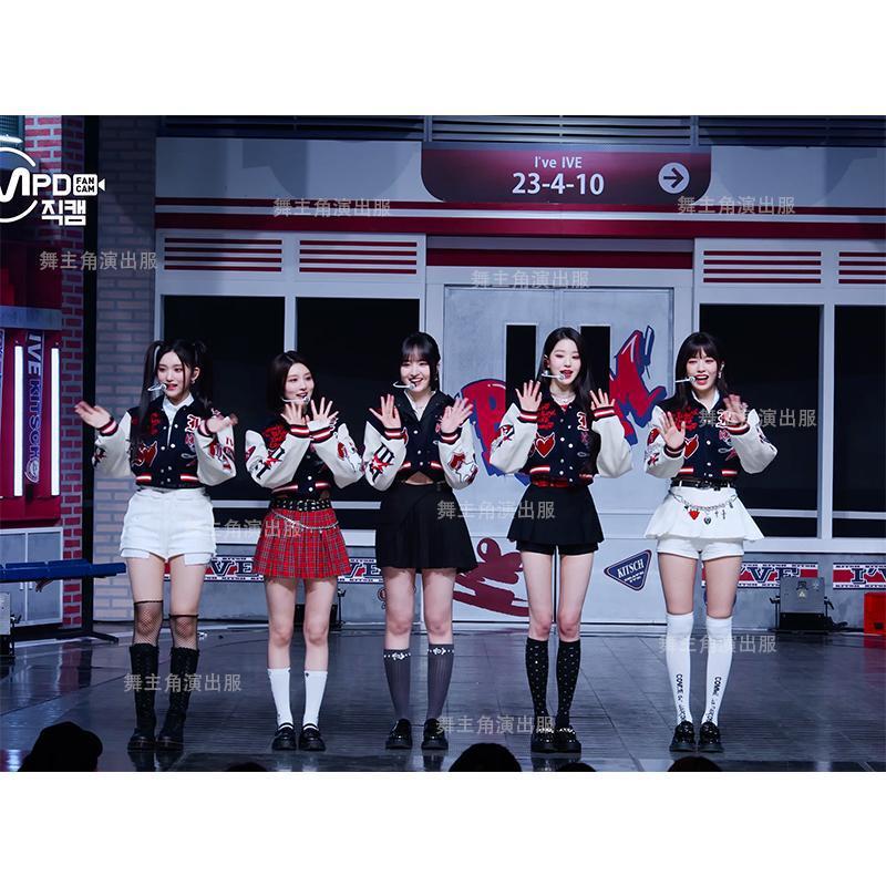 韓国のガールズグループアイブキッチュが歌衣装スーツと同じスタイルのジャズヒップホップダンスパフォーマンスを披露ジャズジャケットヒップホップ 4,627円