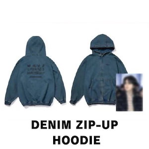 【すぐ発送】 公式 BTS ジミン DENIM ZIP-UP HOODIE Jimin THE TRUTH UNTOLD 展示会 JIMIN POP-UP SEOUL MOXY アントールド