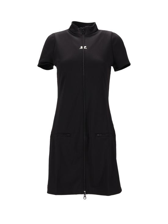 COURREGES Women Mid Skirts 325JRO686JS0250 9999 BLACK