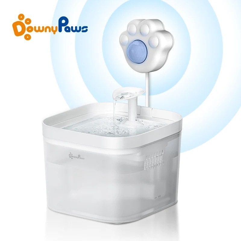 3営業日発送2つの交換フィルター 自動ペット 猫 犬 ドラインカー モーションセンサーディスペンサーを備えた猫の噴水