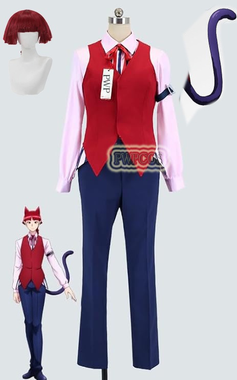 尻尾付き 衣装 コスチューム変装 パーティ イベント アニメ クリスマス 変装 ウィッグ追加可能 魔入りました！入間くん 入間くん 魔入りました！オペラコスプレ衣装