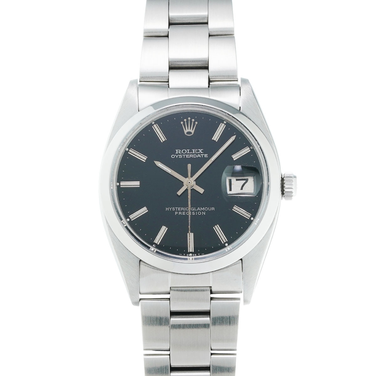 ロレックス オイスターデイト ヒステリックグラマー Wネーム 6694 49-(6桁 1946年代頃) ブラック メンズ 腕時計 手巻き 中古 銀蔵