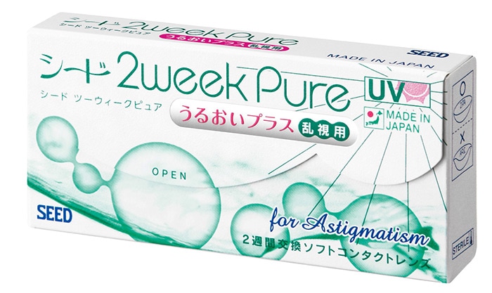 【4箱セット】【乱視用】(1箱6枚)SEED シード 2WEEK 2週間 ピュアうるおいプラス トーリック [2weekpure-tr][SE]