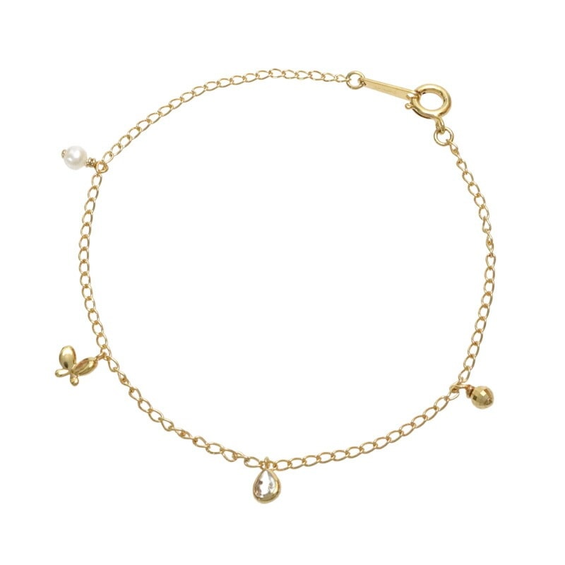 ブレスレット レディース 3月 6月 誕生石 ブレスレット シルバー