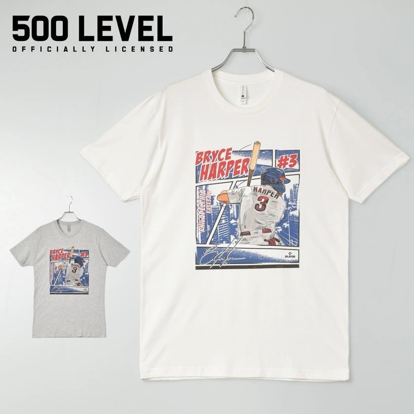 500LEVEL MLB プレーヤーズ Tシャツ BNLCWHI-XX-0062-040-24 メンズ ウエア トップス 半袖 Tシャツ PHILADELPHIA PHILLIES