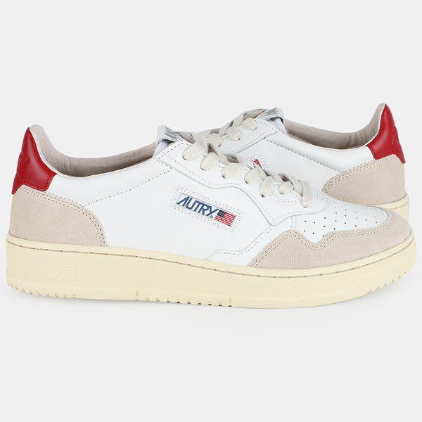 オートリー 22FW 男性 メダリスト レザー スエード ローカット(レッドタブ) AULM LS43 /国内当日発送