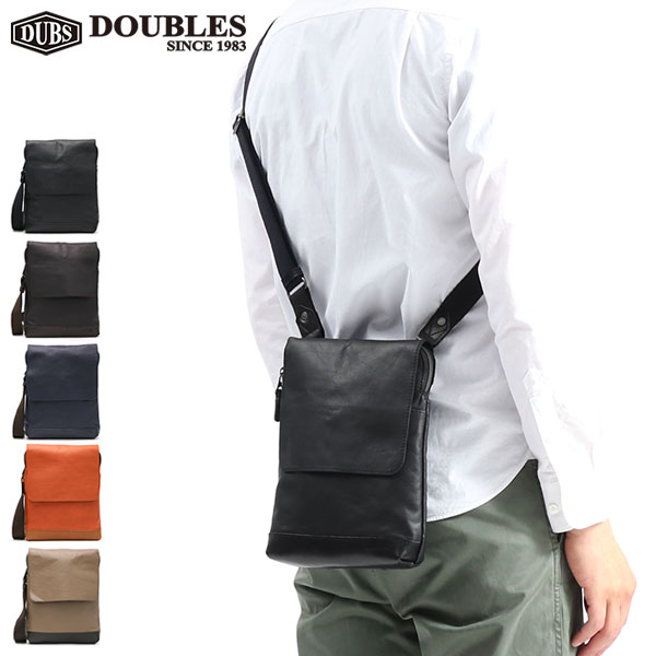 ダブルス ショルダーバッグ DOUBLES バッグ ショルダー A5バッグ JVK コンパクト 薄マチ スリム 縦型 革 本革 レザー 斜めがけ ブランド メンズ レディース JVK-1603