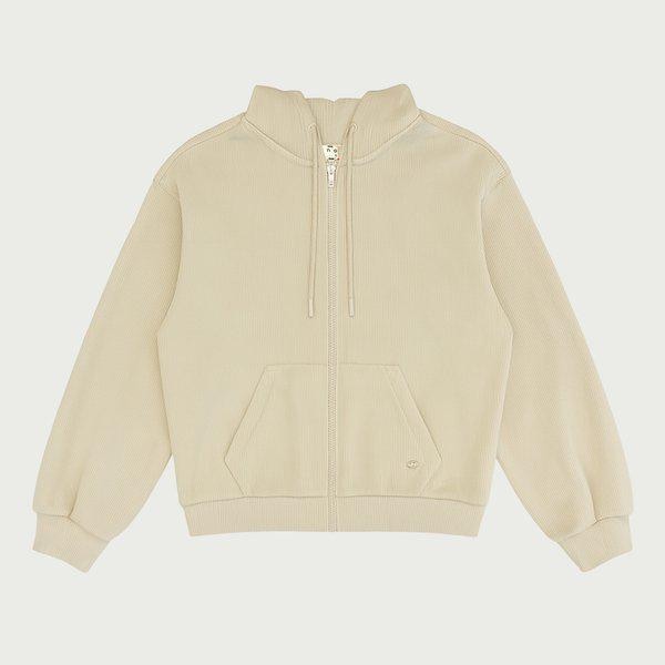 女性ベルベットコーデュロイボンディングフード付きジップアップ10540-134-851-12-022_us