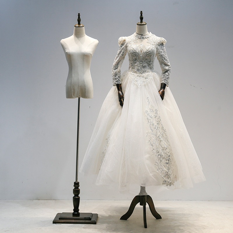 トルソー マネキン レディース 韓国風 猫脚 アーム付き 腕 大人 モデル道具 ショーウインドー おしゃれ ドール 女性 裁縫 手芸 店舗