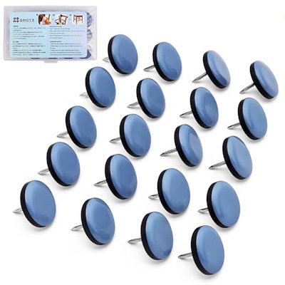 他サイト： 家具スライダー, 20枚入り 25mm丸い家具移動パッド ネイル付き 楽々移動 キズ防止・防音の商品画像