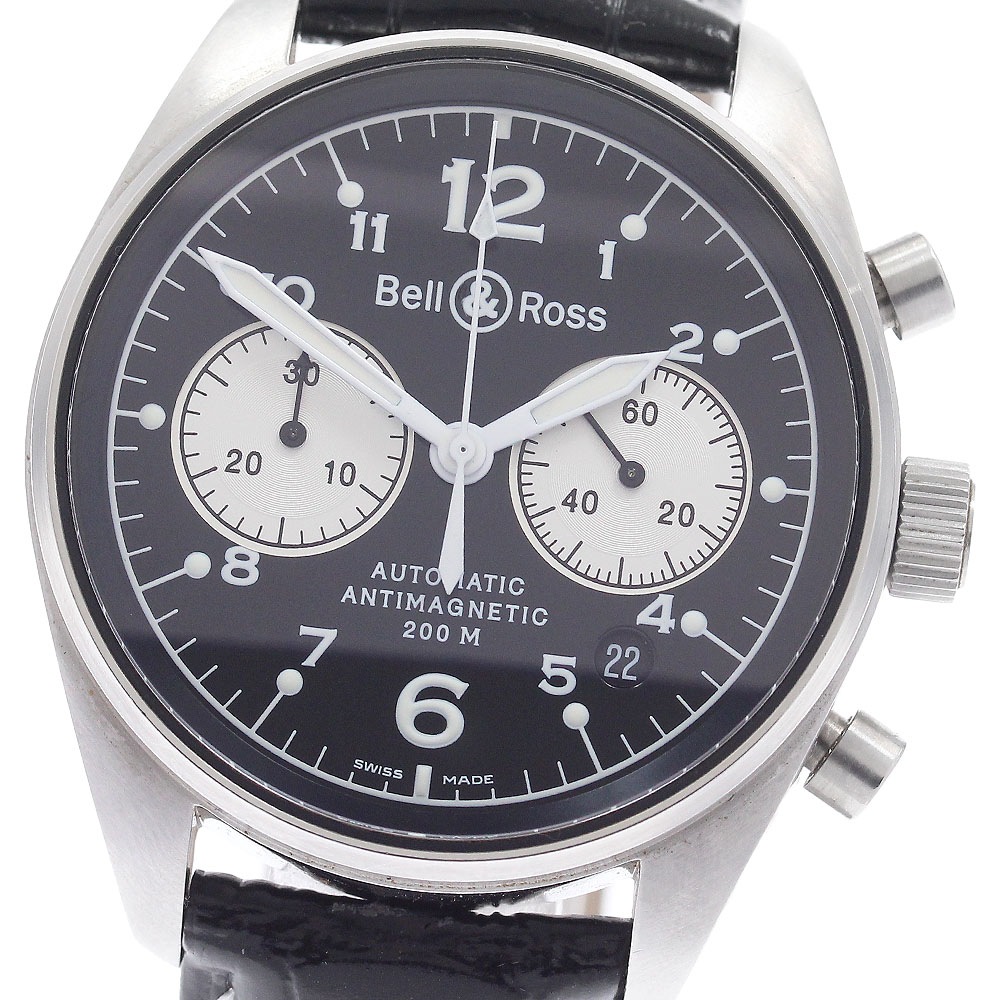ベル＆ロス Bell＆Ross 126.A ヴィンテージ デイト クロノグラフ 自動巻き メンズ 良品 _940254【中古】