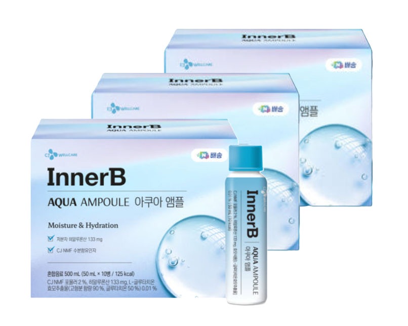 InnerB AQUA AMPOULE 低分子ヒアルロン酸ドリンク 133mg／本（10本入り）×3個