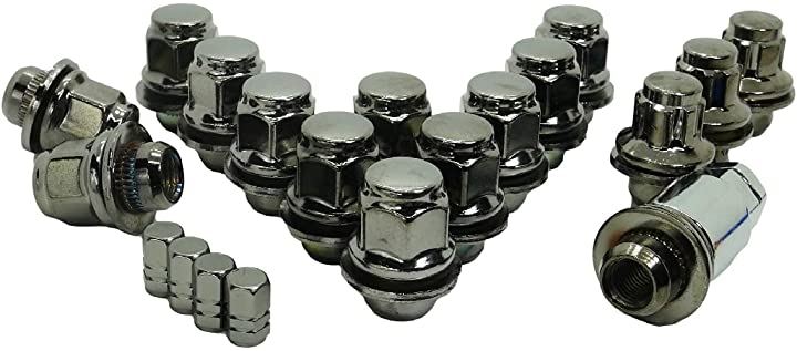 トヨタ 純正 ホイール用 平面座 カラー ロックナット ギアロック 21HEX M12xP1.5 ショート or ロング 選べる5色(チタン ショート P1.5 4穴用 16個セット)