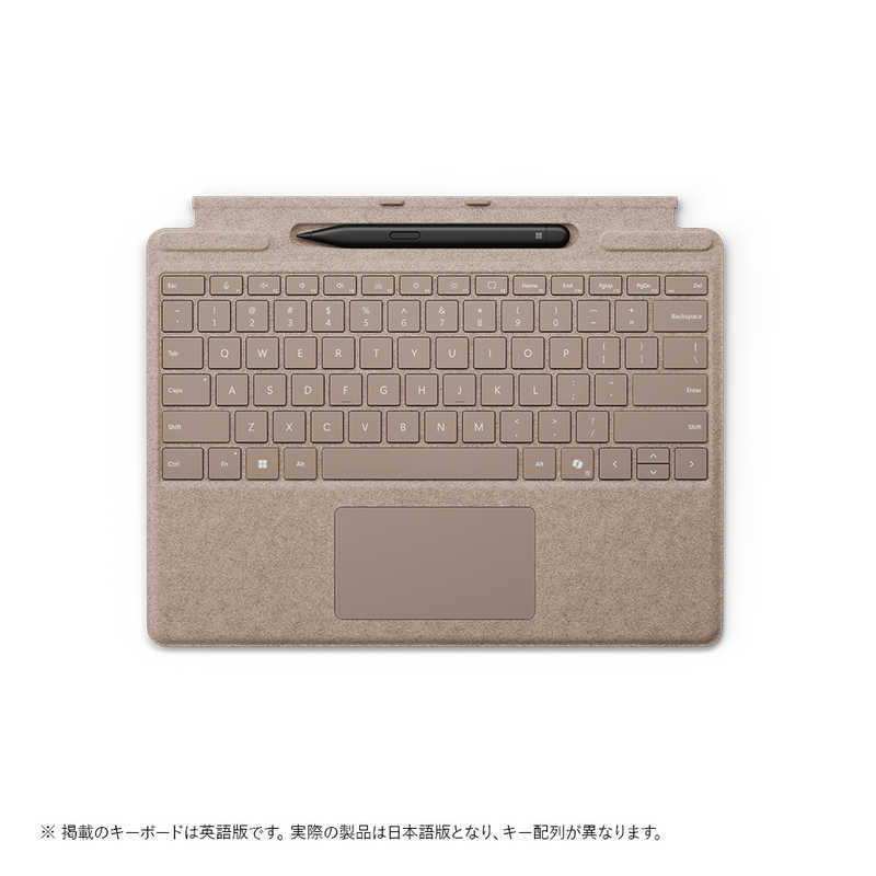 マイクロソフト　Microsoft　Surface Pro キーボード(ペン収納付き/スリム ペン付き) デューン 　8X600163