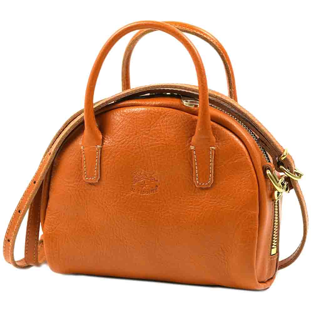 イルビゾンテ ショルダーバッグ ハンドバッグ IL BISONTE レディース ライトブラウン レザー 本革 斜めがけ CARAMEL BHA019-PV0001-CA115B