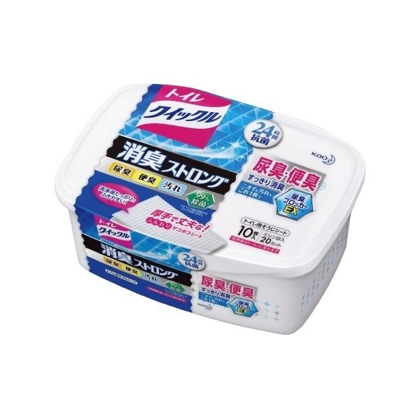 （まとめ）トイレクイックル消臭ストロング本体10枚入[x10セット]