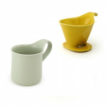 ZERO JAPAN（ゼロジャパン） ドリッパー＆カフェマグセット ドリッパートレイ付 DMZ-16 YP/MI