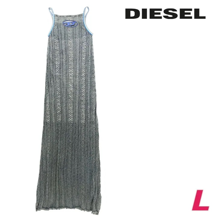 Qoo10] DIESEL ノースリーブロングワンピースドレス レデ