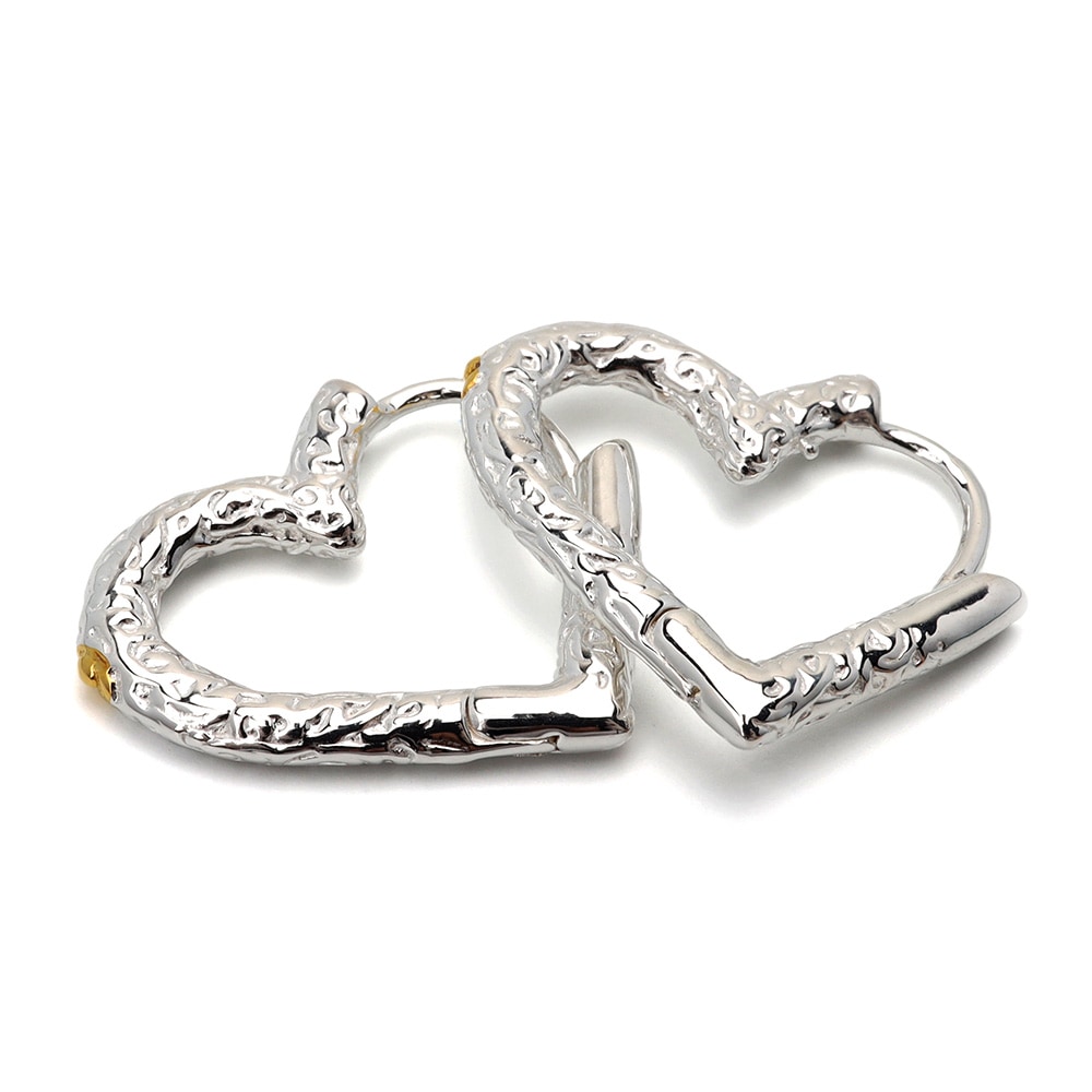 シルバー925 唐草フープピアス [ce312]