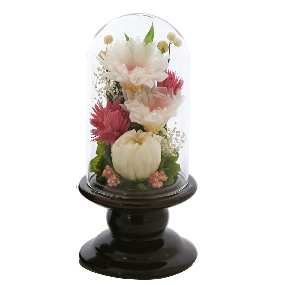 アートフォーシーズン仏花 (茶系) ミニ輪菊glass ピンク プリザーブドフラワー
