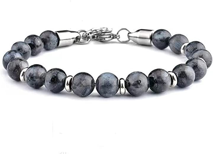 メンズブレスレット レディースブレスレット 8MM( T-05)