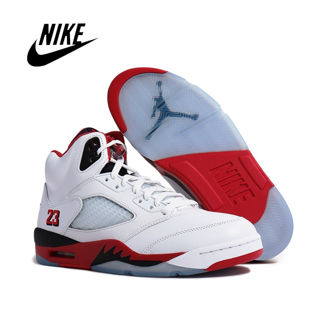 NIKE ナイキ エアジョーダン 5 ファイヤー レッド スニーカー AIR JORDAN 5 FIRE RED BLACK TONGUE ( ハイカット レッド メンズ スラムダンク HQ7978