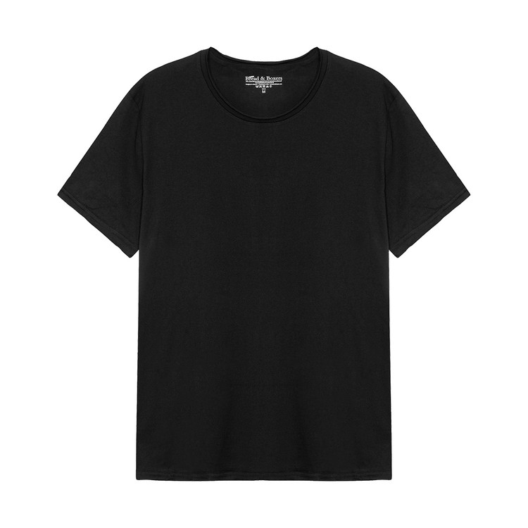 ブレッド＆ボクサーズ：ORGANIC COTTON CREW-NECK relaxed Tシャツ [ブラック]【BNBUS103-001】