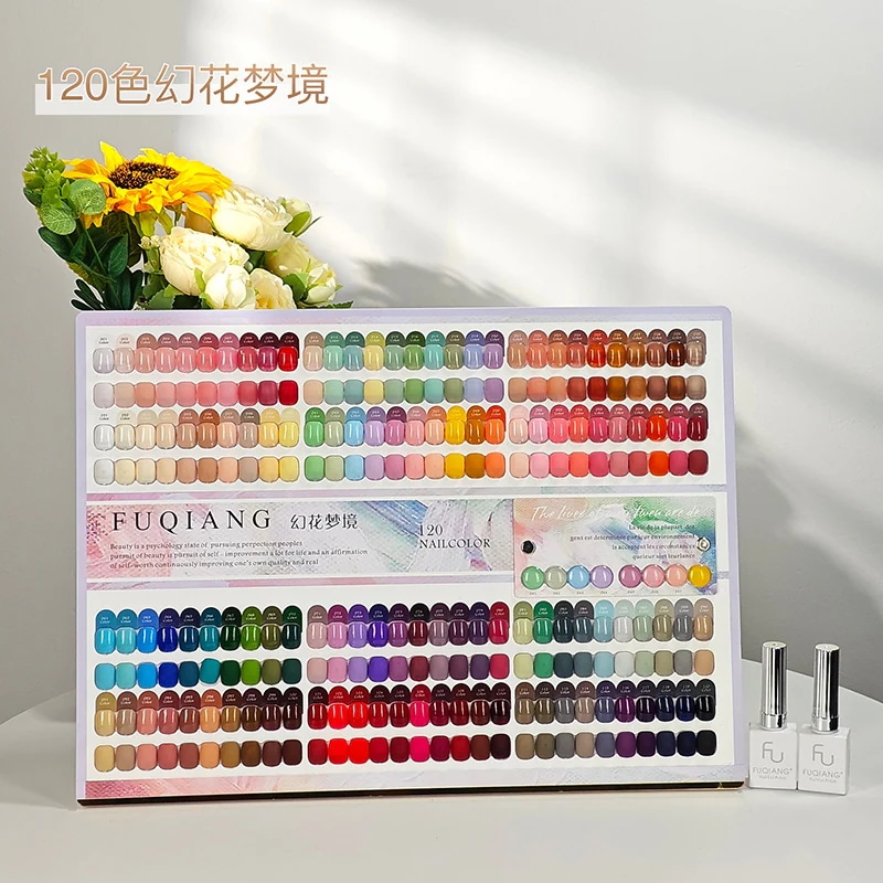 フーチアン120色のファンタジーフラワードリームネイルポリッシュ2025カラーネイルサロンショップスペシャル大セットのり