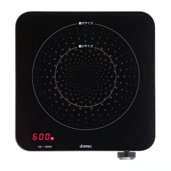 IHクッカー ミニチュラ DI-218BK ブラック IH調理器 IHクッキングヒーター