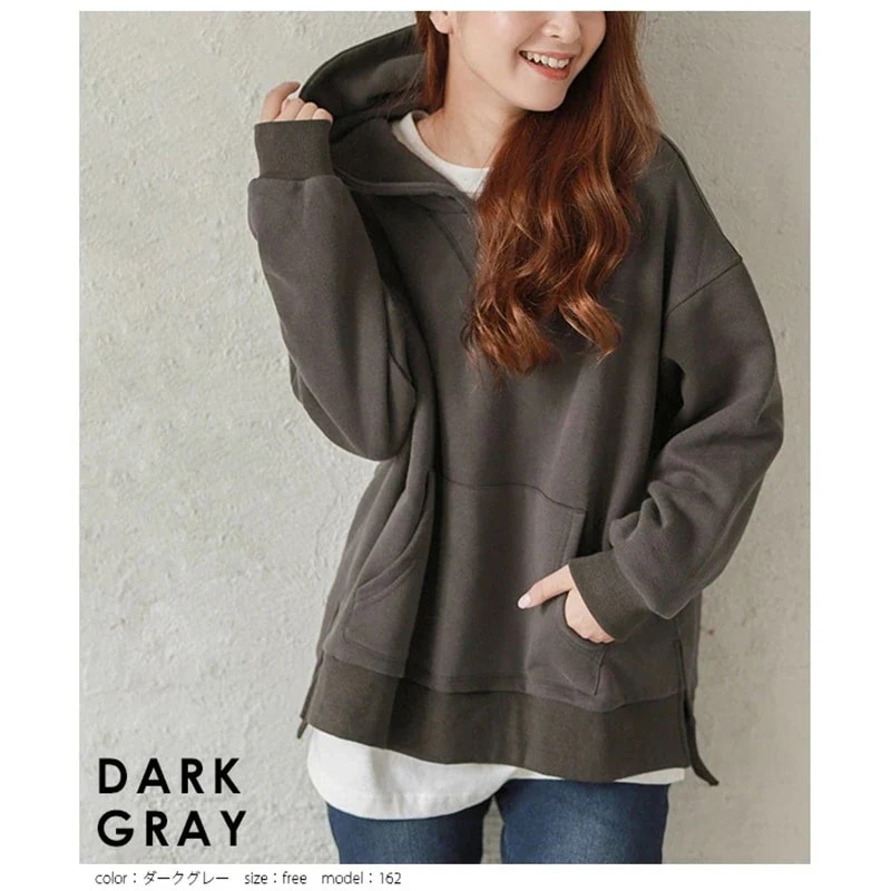 韓国ファッション 秋服 スウェット oversize ゆったり フード付き スウェット 長袖 快適 トップス ジャケット