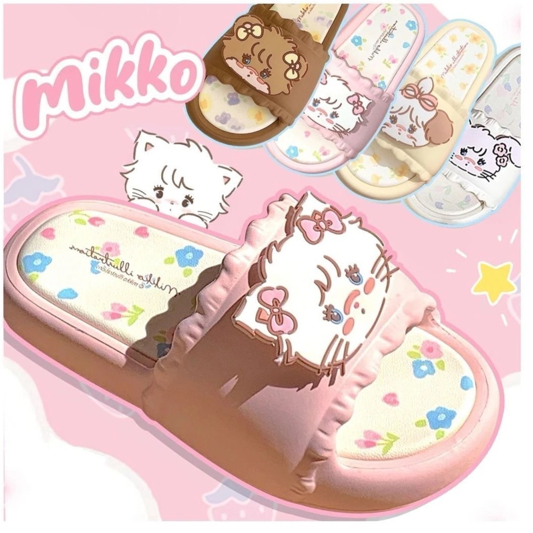 卸売リンク: 1つ買うと10個もらえる 【4月上新】Mikko連名スリッパが超かわいい子犬子猫室内スリッパかわいい外履き甘いレースの涼しいスリッパins風甘い女の子 17,644円