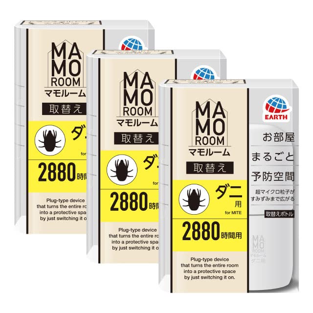 Earth Pharmaceutical マモルーム ダニ用 取替えボトル 2880時間用 1本入x3本