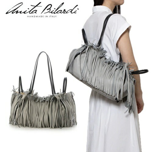 アニタビラルディ anita bilardi フリンジバッグ トートバッグ ハンドバッグ 2way 春夏