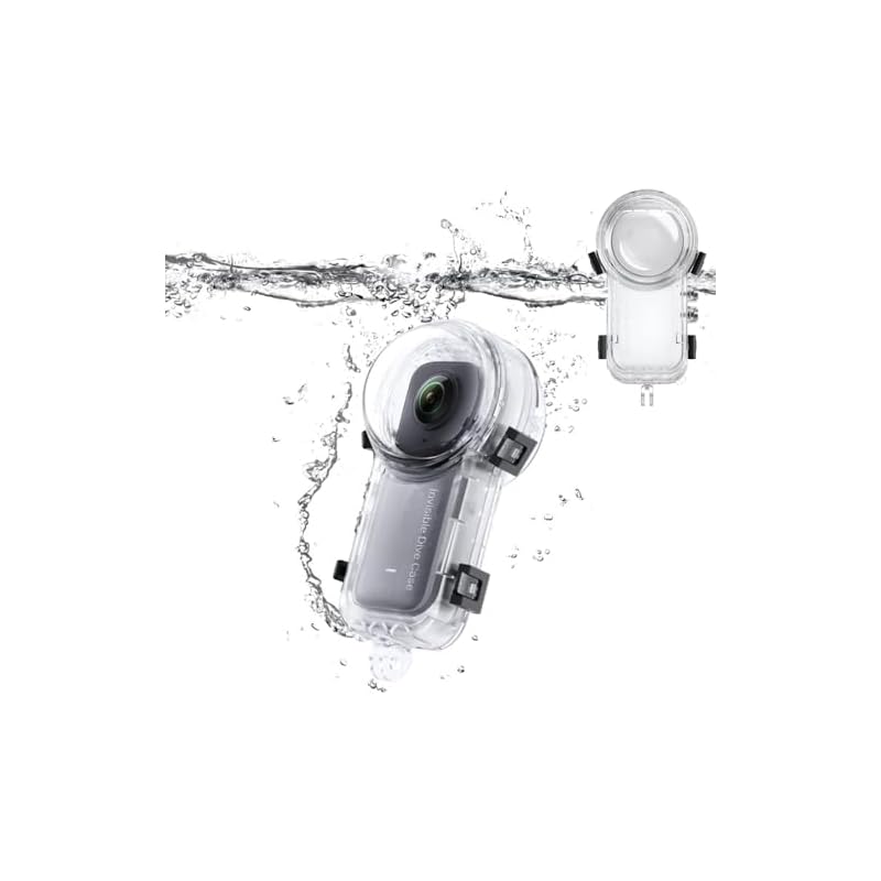 TOMGDRACO Insta360 X3 見えない潜水ケース 360度カメラ 水中ケース 防水深さ50M ブラインドゾーン排除 HD光学レンズ x3潜水ケース 水中撮影 全方位保護 耐圧性防塵落