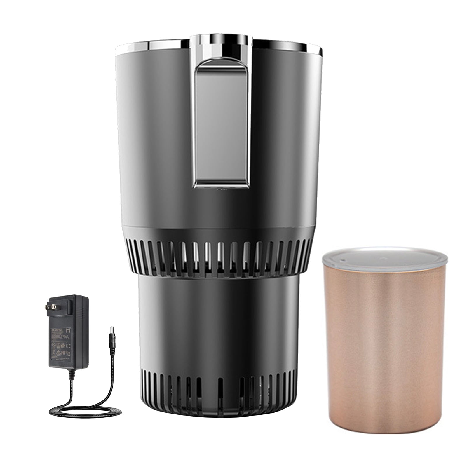 車載保冷カップ 車載 急速冷却カップ -3~65℃保温・保冷 ポータブル オンボードクーラー 飲料冷却器 日本酒 炭酸飲料 など適用 温度表示 車載ホルダー 12V兼用