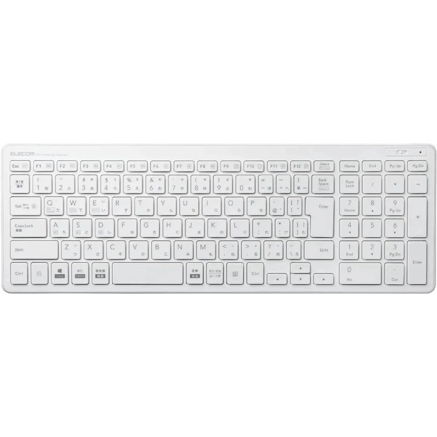 TK-FBP101WH [ホワイト]Bluetooth薄型コンパクトキーボード