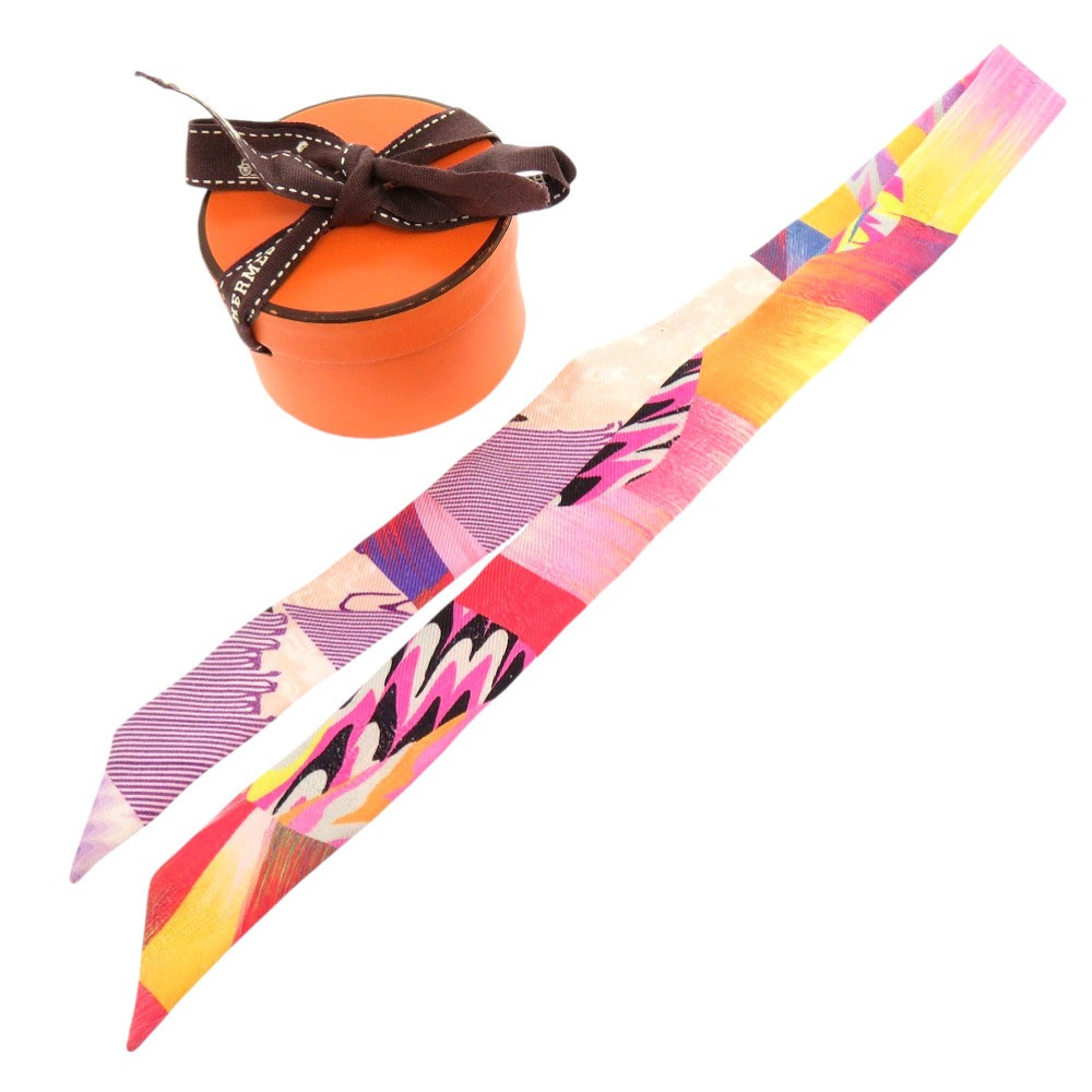 新品同様 ツイリードール 京都マーブル 限定 スカーフ シルク/シルク ローズ 0789【中古】 レディース 16,500円