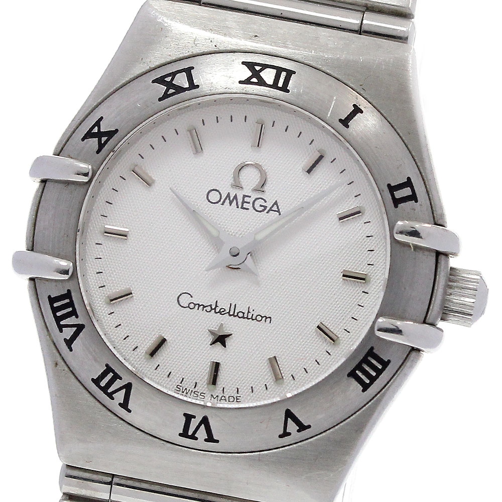 オメガ OMEGA 1562.30 コンステレーション ミニ クォーツ レディース 保証書付き_845606【中古】