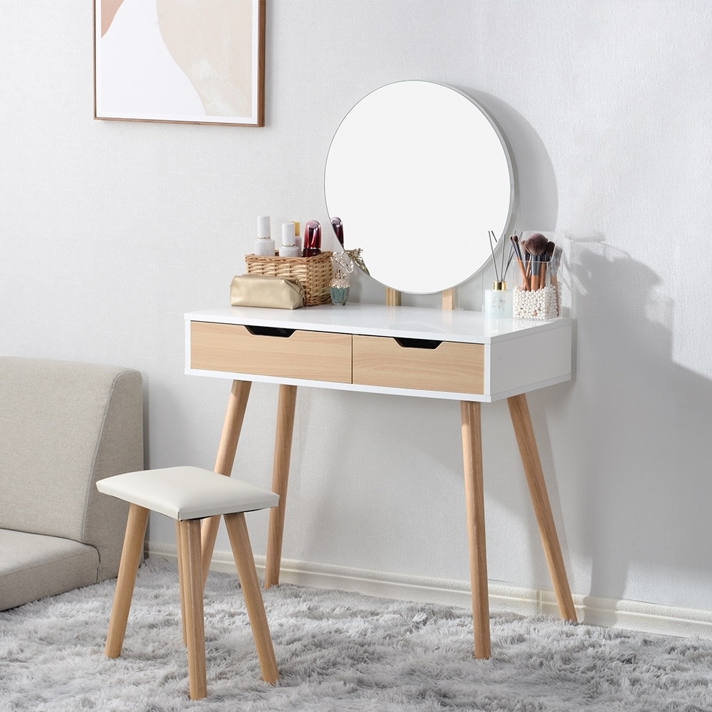 【国内即日発送】ドレッサー化粧台 化妆桌 鏡台 梳妆台 化粧テーブル ドレッサーテーブル
