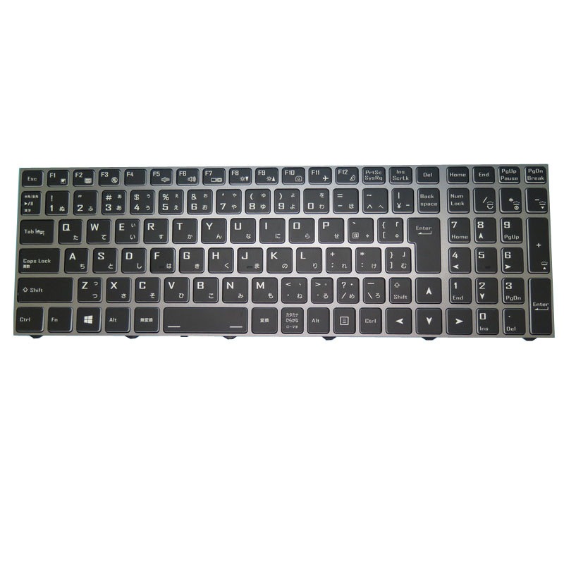 バックライトなしキーボード互換 CLEVO PC50 PC50DC PC70 PC70DC 日語黒枠