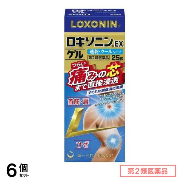 第２類医薬品 ロキソニンEXゲル 25g 6個セット