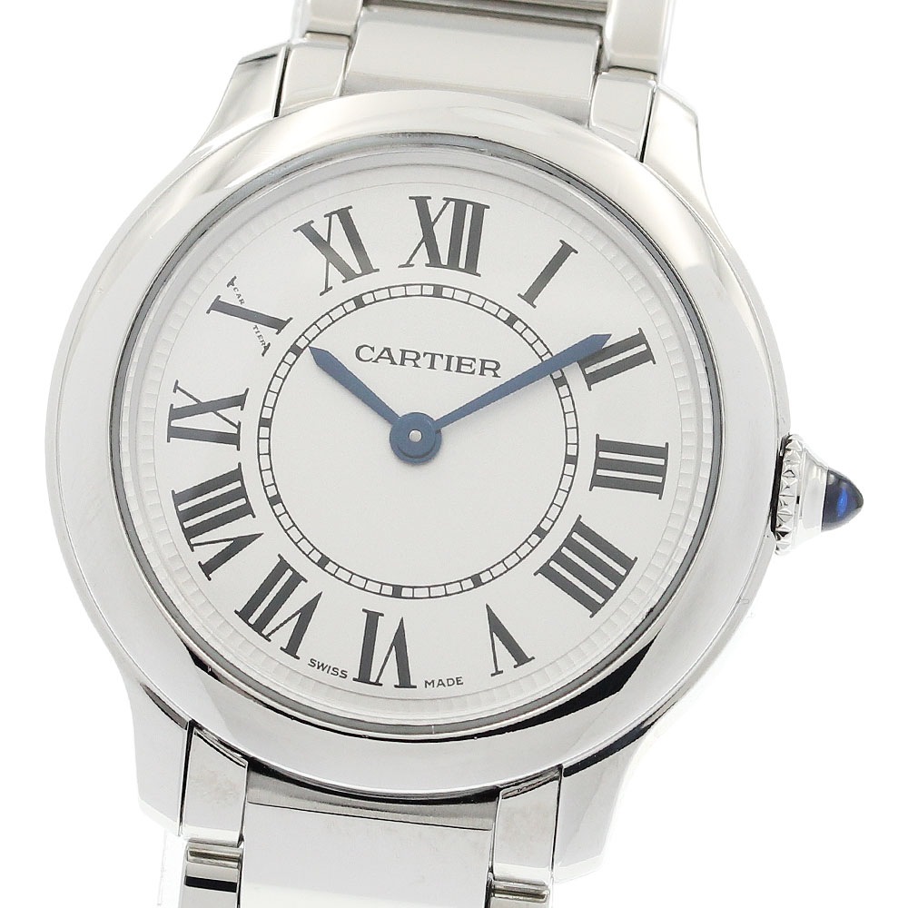 カルティエ CARTIER WSRN0033 ロンドマスト ドゥ カルティエ 29ｍｍ クォーツ レディース 良品 箱・保証書付き_941224【中古】