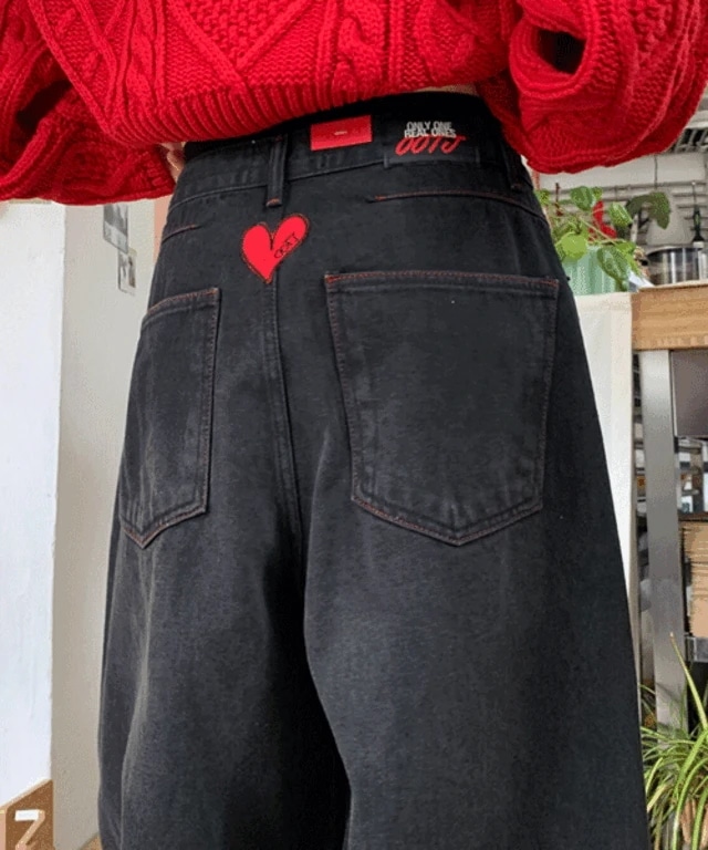 [OOTJ] ハート ブラック パンツ