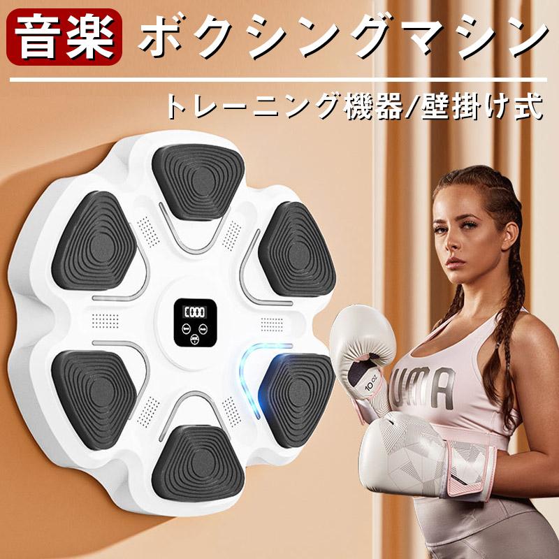 音楽ボクシングマシン スマートディスプレイ搭載 子供 大人兼用 壁掛け式 パンチングバッグ トレーニング機器 リズムゲーム フィットネス 操作簡単