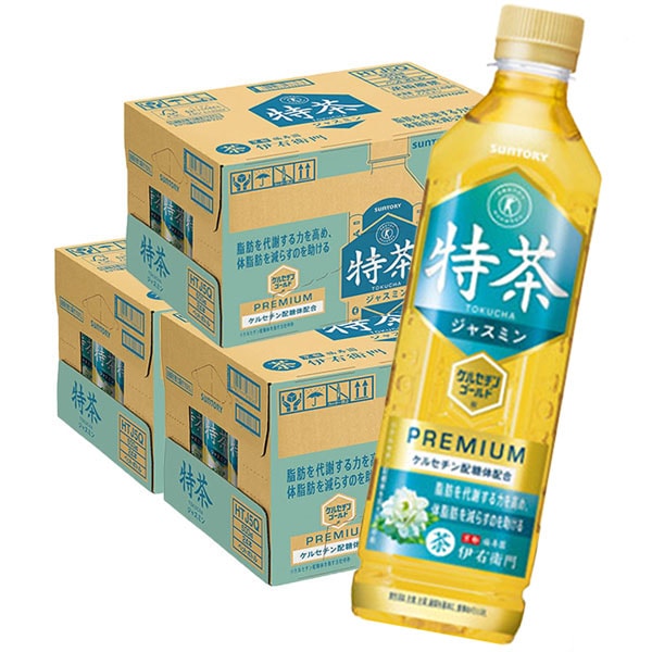 伊右衛門 特茶 ジャスミン 500mlPET 24本入り 3ケース 合計 72本 ブレンド茶