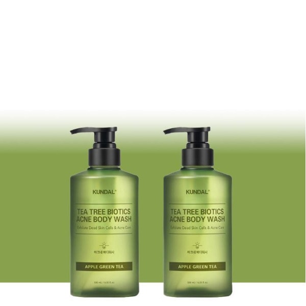 クンダルボディウォッシュ ティーツリー アクネ アップルグリーンティー 500ml 2個 / SN