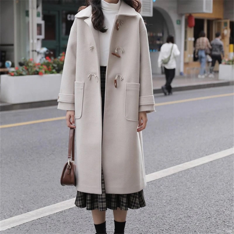 チェスターコート ラシャコート ラシャ 秋 冬 ロングコート コート レディース ロング丈 ミモレ丈 長袖 アウター 折り襟 シンプル カジュアル 通勤